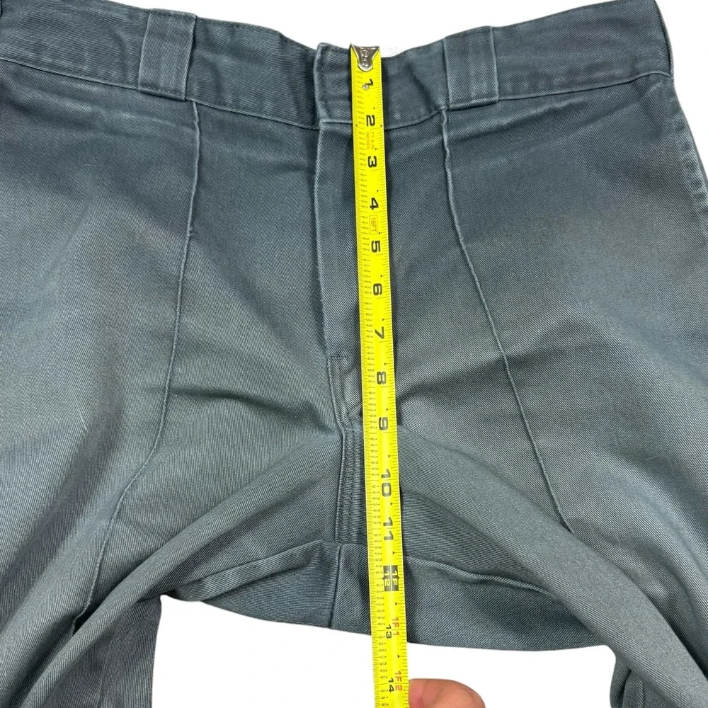 2000s‎ Dickies Faded Blue/Gray Pleated Straight Leg Pants Men's 31x26 FLAW